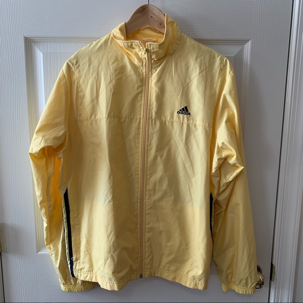 Like New Canary Yellow Adidas Mesh-lined Jacket
